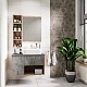Grossman Мебель для ванной Бруно 80 бетон/веллингтон – фотография-14